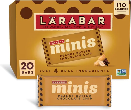 Vista 16 de Larabar - Mini barras de masa de galletas con chispas de chocolate, barra vegana de frutas y nueces sin gluten, barras de 0.78 onzas, 20