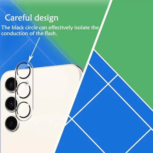 Vista 4 de BIGFACE Protector de pantalla de vidrio templado con privacidad para Galaxy S23 + protector de lente de cámara [2 + 2 unidades] [antiarañazos]