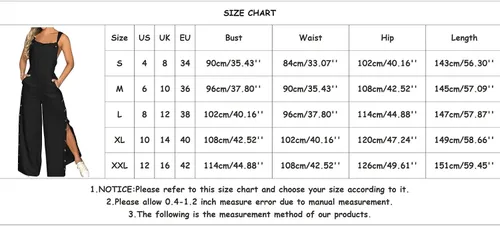 Vista 5 de Jumpsuits with Train Women's Summer Sleeveless Twisted Knot Cotton Linen Strappy Pants Button Openings Holey