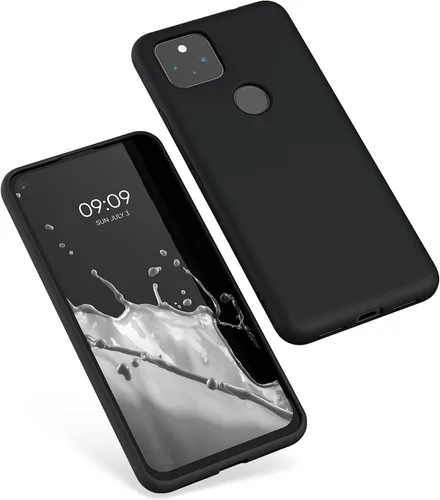 Vista 9 de kwmobile Funda compatible con Google Pixel 5a 5G - Funda protectora de silicona TPU suave y delgada - Negro