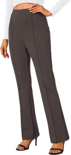 Vista 67 de Urban CoCo Pantalones de trabajo elásticos con corte de bota, pantalones de yoga pequeños para oficina casual