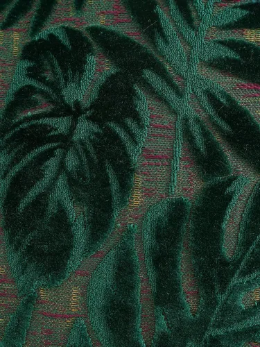 Vista 3 de 1 funda de almohada jacquard de hojas para el hogar, cama, habitación, sofá, decoración verde oscuro, 18 x 18 pulgadas