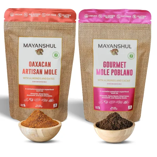 Vista 10 de Mayanshul Auténtica salsa mole poblano, cacao y amaranto, 8 onzas