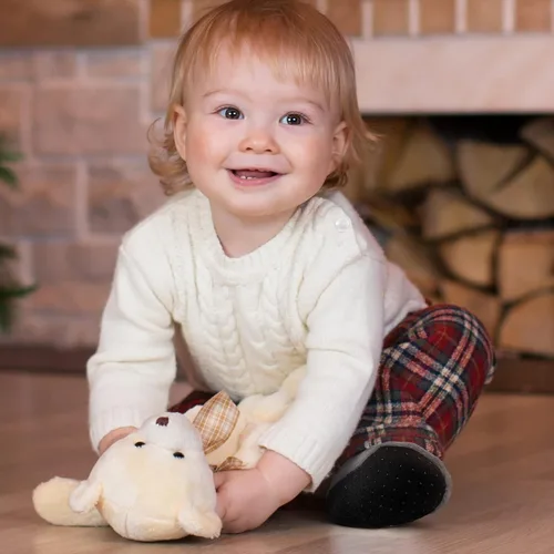 Vista 5 de SATINIOR 4 pares de calcetines antideslizantes para niños pequeños, calcetines de terciopelo coral, calcetines cálidos para bebés y niños pequeños
