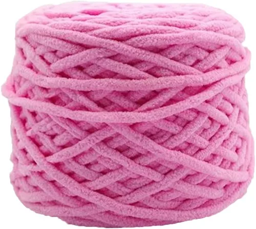 Vista 13 de Hilo de felpilla grueso y esponjoso, color negro, grueso, lavable, suave y cálido, hilo de punto a mano, hilo accesorio, 5.64 oz