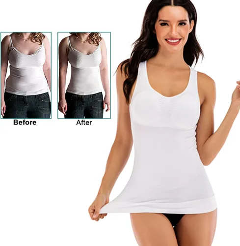 Vista 2 de Camisola de compresión para mujer con almohadillas de brasier extraíbles integradas