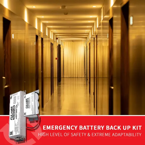 Vista 2 de Fulham Lighting FHSKITT08LHD HotSpot1 LED Kit de respaldo de batería de emergencia