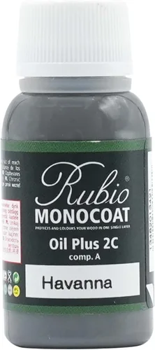 Vista 45 de Rubio Monocoat Muestra de Tinte y Acabado para Madera - Niebla 5% Aceite Plus Parte A Aceite de linaza para madera de secado rápido y ecológico