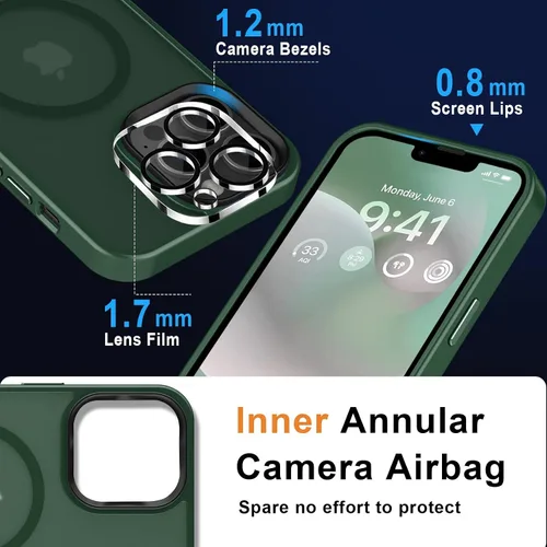 Vista 471 de MOCCA - Funda magnética resistente para iPhone XR de 6.1 pulgadas, compatible con MagSafe, funda con protección contra caídas de grado militar