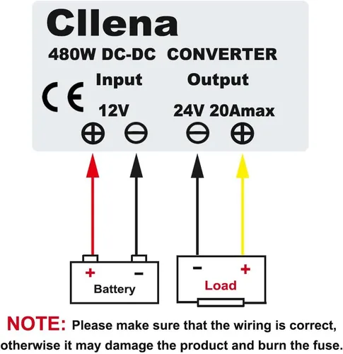 Vista 7 de Convertidor reductor de voltaje de 24V CD baja a 12V 10A 120W, fuente de alimentación CD/CD de transformador buck, a prueba de agua