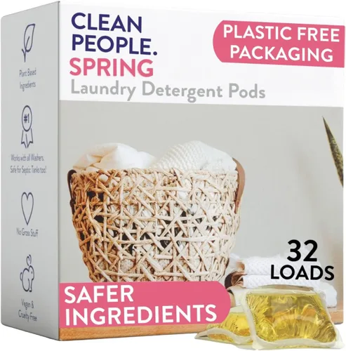 Vista 20 de The Clean People Cápsulas de detergente para ropa sin fragancia, cápsulas de lavandería hipoalergénicas, ultra concentradas, embalaje reciclable