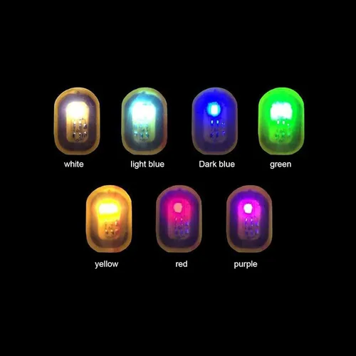 Vista 3 de NFC - Adhesivos para uñas, 7 unidades de calcomanías LED brillantes, material ABS, estilo moderno, color amarillo