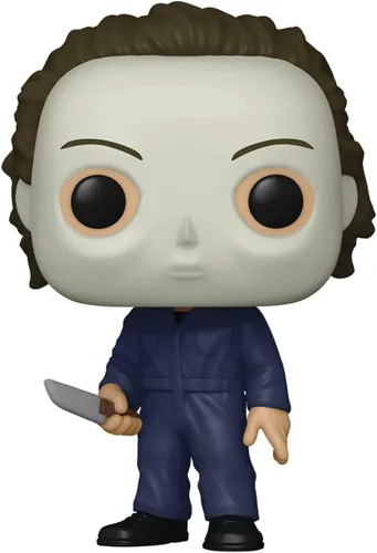 Vista 6 de Funko POP Halloween – Michael Myers (New Pose) Pop! Figura de vinilo (paquete con funda protectora compatible con caja pop box), multicolor, 3.75