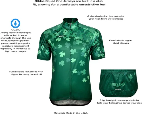 Vista 5 de athlos - Camiseta de ciclismo Squad One para hombre