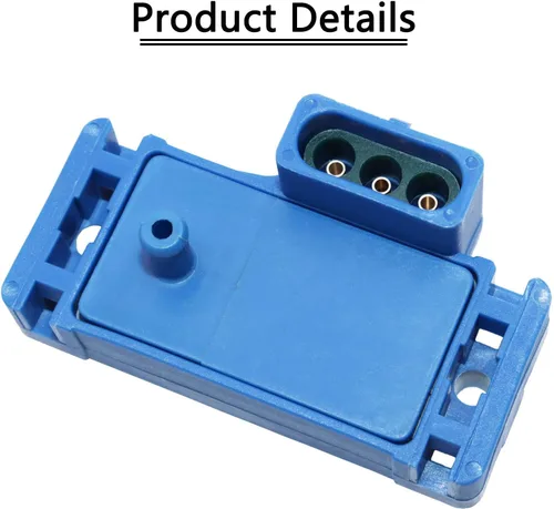 Vista 5 de Sensor de Presión Absoluta MAP de Colector de 3 Bares con Turbo Boost y Conector de Cable Pigtail 12223861 Compatible con GM Chevy Buick GMC Pontiac