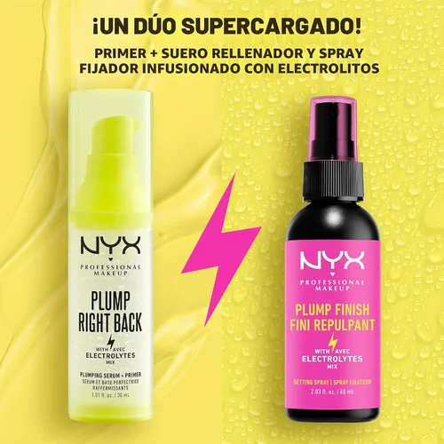Vista 9 de NYX PROFESSIONAL MAKEUP Sérum y prebase voluminizador Plump Right Back, con ácido hialurónico