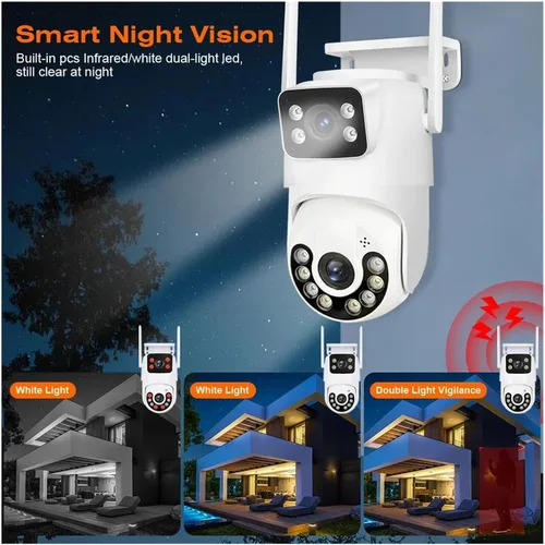 Vista 5 de Cámara de seguridad PTZ WiFi de doble lente UK