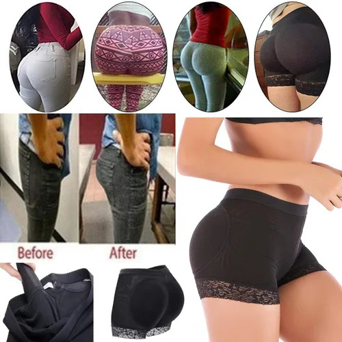 Vista 3 de FUT - Calzones de encaje levantacolitas para mujer