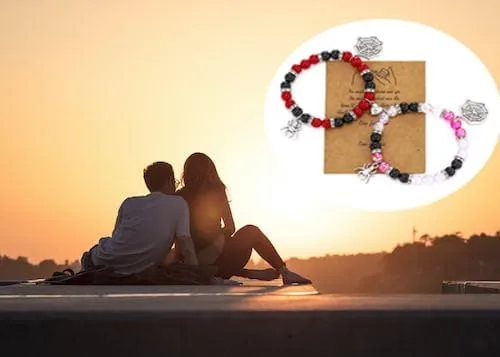 Vista 4 de ZhxshwHdd Pulseras a juego para mejores amigos, araña, parejas, relación, mejores amigos, pulseras a juego para Bf y novia, pulseras de amistad