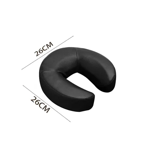 Vista 6 de Cojín universal para masaje, reposacabezas y cuello, para sillas de masaje, cama de spa (negro)