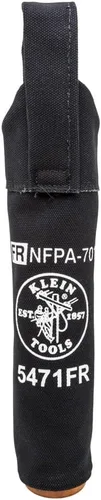 Vista 8 de Klein Tools 5471 - Bolsa de lona, bolsa para electrodos con fondo de cuero duro y asa de cinturón de tela, de 2.5 pulgadas de diámetro