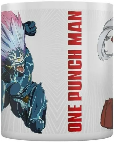 Vista 3 de One Punch Man MG25159 (Saitama Vs Boros) - Taza de café, multicolor
