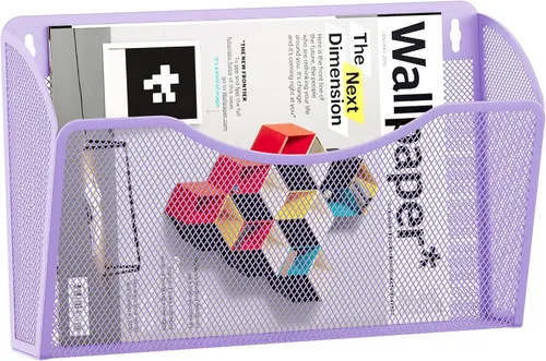 Vista 9 de EasyPAG Mesh Collection organizador de archivos y cartas para montar en pared, Negro