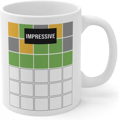 Vista 3 de Taza de café moderna con temática de palabras, cerámica de 11 onzas, impresión de letras, apta para microondas, color blanco, reutilizable, perfecta