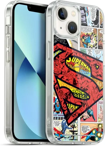 Vista 38 de Head Case Designs Funda de gel con licencia oficial de Superman DC Comics Collage Comicbook Art [protección de grado militar] compatible con Apple