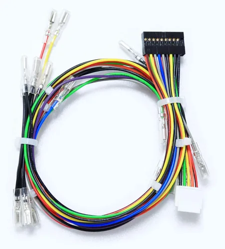 Vista 2 de Brook Fighting Board Cable 20-Pin Harness with 4-Pin Button Harness for DIY Arcade Stick Builds, Compatible with Brook Fighting Boards, Sanwa and