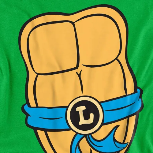 Vista 4 de TMNT - Camiseta unisex para adultos con estampado frontal y trasero clásico Leonardo