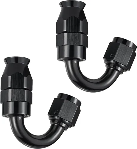 Vista 16 de EVIL ENERGY 3AN PTFE manguera extremo montaje 90 grados negro para manguera de PTFE solamente 2PCS