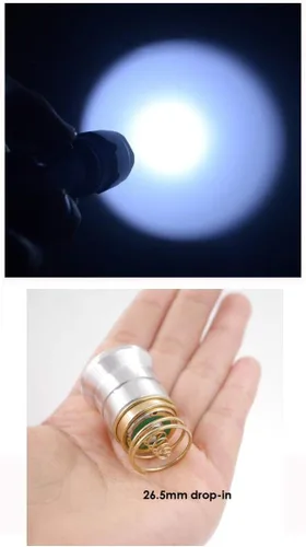 Vista 2 de WolfLight WF-502B CREE XM-L2 U2 U3 lámpara LED, un solo modo, 1200 lúmenes, portátil, táctica, con sujetador para deportes al aire libre