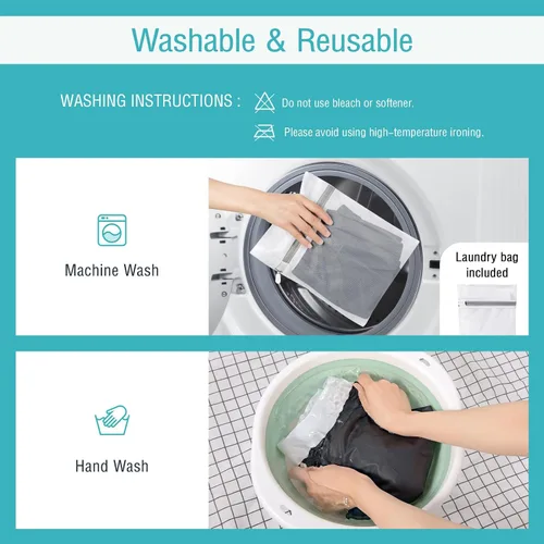 Vista 4 de Carer - Fundas de pañales para adultos, 2 piezas, lavables, a prueba de fugas, ropa interior para incontinencia para hombres y mujeres, elástico