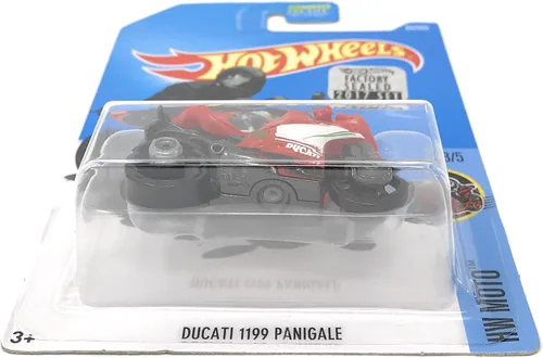 Vista 3 de Hot Wheels 2017 HW Moto Ducati 1199 Panigale (Motorciclo) 85/365, rojo