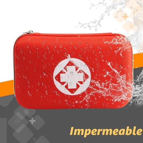 Vista 4 de 276 PIEZAS Kit de Primeros Auxilios para Hogar, Auto, Camping, Senderismo, Suministros de Emergencia, Bolsa Compacta y Linda para la Escuela, al