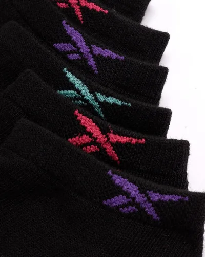 Vista 4 de Reebok Calcetines deportivos ligeros y cómodos de corte bajo para niñas (paquete de 12)