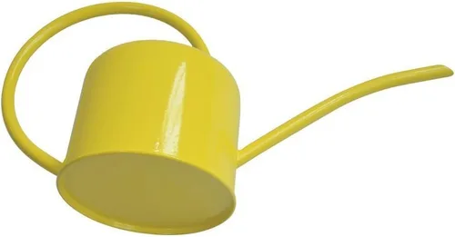 Vista 2 de baiao Rústico Estilo Retro Gorgeous Long Spout/Hierro Regadera Herramienta de Jardinería 1.7 L (Amarillo)