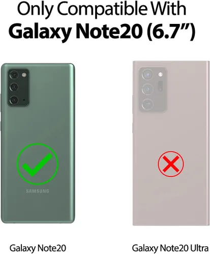 Vista 6 de GOOSPERY Funda tipo cartera con tarjetero compatible con Galaxy Note 20, cierre automático magnético, cubierta protectora de doble capa, resistente