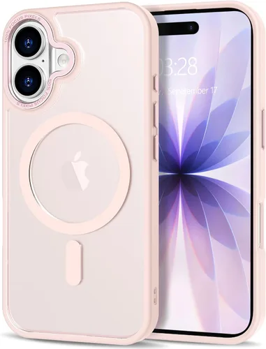 Vista 329 de Anuck - Funda magnética para iPhone 11 compatible con MagSafe, carcasa trasera mate translúcida dura, borde de TPU, delgada, resistente a impactos