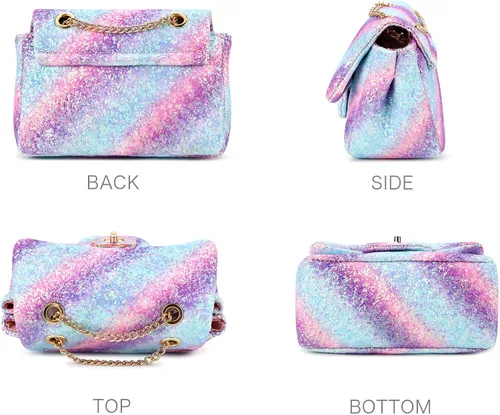 Vista 5 de mibasies - Bolsa para niñas pequeñas, ideal para llevar cruzada, regalos para niñas pequeñas
