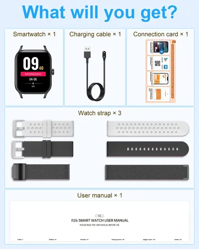 Vista 8 de Reloj inteligente para hombres y mujeres, rastreador de fitness HD de 1.85 pulgadas (respuesta/hacer llamadas/mensajes), más de 130 modos deportivos