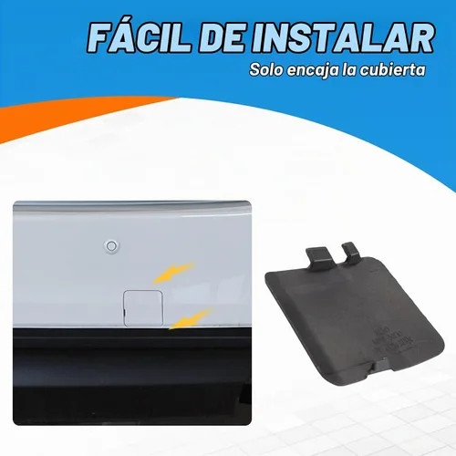 Vista 6 de Cubierta de gancho de remolque para parachoques trasero Tapa de ojo de remolque Compatible con Mazda CX-5 2017 2018 2019 2020 2021 KB8A50EK1BB
