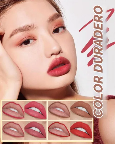 Vista 2 de Lápiz de Maquillaje para Tinte de Labios-1 Pieza Tinte de Labios Hidratante Rosa Berry Lápiz Delineador de Labios Líquido, Aspecto de Color Mate 01#