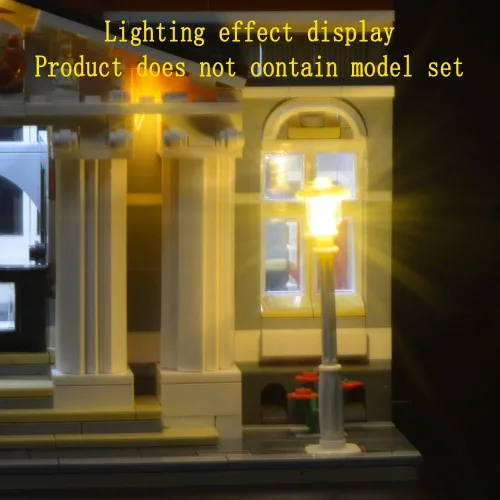 Vista 7 de GEAMENT Kit de luces LED compatible con Lego Town Hall - para Creator 10224 (juego de modelos no incluido)
