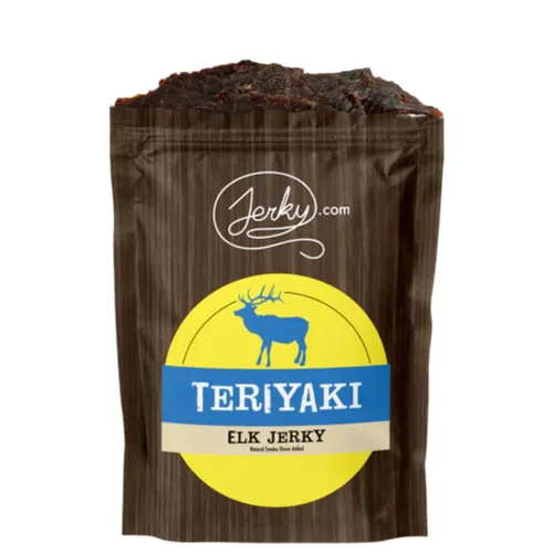 Vista 7 de Jerky 's Exotic Teriyaki Venison Jerky - Bocadillos de carne de caza salvaje, aperitivos exóticos, ricos en proteínas, totalmente naturales, sin