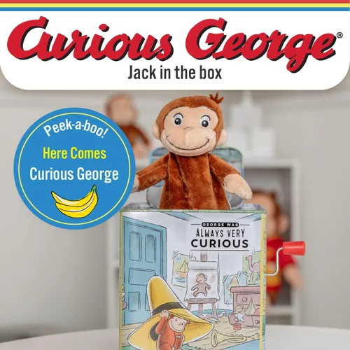Vista 2 de Kids Preferred Curious George Jack-in-The-Box - Juguete musical para bebés