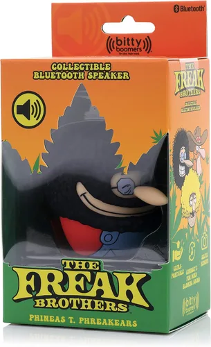 Vista 5 de Bitty Boomers The Freak Brothers: Phineas T. Phreakears - Mini altavoz Bluetooth, multicolor