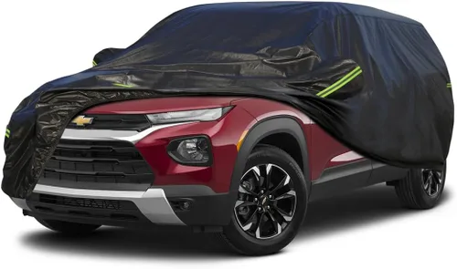 Vista 189 de KouKou Funda impermeable para automóvil SUV adecuada para BMW X1 de 2009 a 2025, 7 capas a prueba de viento para todo tipo de clima, cubierta