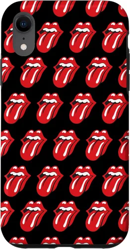 Vista 25 de Rolling Stones Classic Tongue Logo Repeat - Carcasa para iPhone 17, color negro